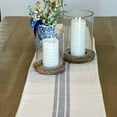 thumbnail image 5 of Piper Classics Market Place Gray Grain Sack Stripe 36" Table Runner, 5 of 6
