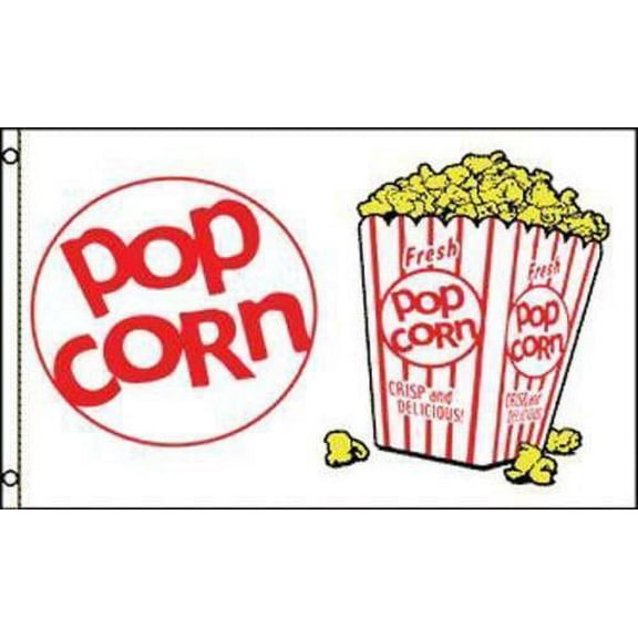 3X5 FT BUSINESS ADVERTISING SIGN BANNER CONCESSION FLAG - POP CORN