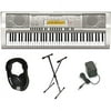 Casio WK-200 76-Key Personal Keyboard Package with Stand, Headphones and Power Supply