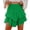 02 Green, variant on Fewfanhot Women's Skirts Casual Boho Ruffle Tiered Skorts High Waist Mini Skirts Golf Tennis Shorts