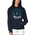 thumbnail image 4 of Women's G-III 4Her by Carl Banks Navy Seattle Mariners City Graphic Pullover Hoodie, 4 of 5