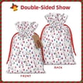 thumbnail image 2 of Pofeuu Rabbit Eating Print Burlap Bags with Drawstrings Drawstring Gift Bags Pouch Bag for Thankgiving Birthday Party Gift Wrapping Treats and Party Favors-Medium, 2 of 9