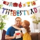 thumbnail image 3 of 2x Banner de feliz día del padre para fiestas, eventos, jubilación, regalo del día del padre, las mejores decoraciones para fiestas de papá, feliz cum Zulema empavesado del día del padre, 3 of 8