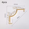 thumbnail image 2 of Flor de esquina PVC para puerta armario cama adhesivo borde flor decorativa, 2 of 7