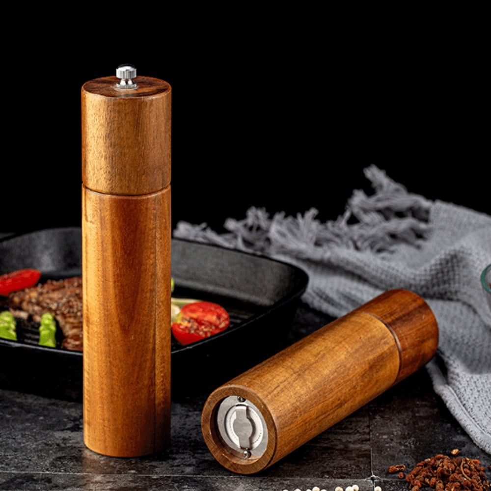 Wooden Salt and Pepper Grinder Manual Adjustable Coarseness Grinder Salt and Pepper Grinder Tableware Gifts