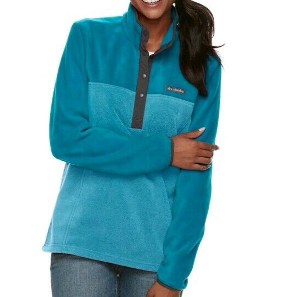 columbia snap fleece