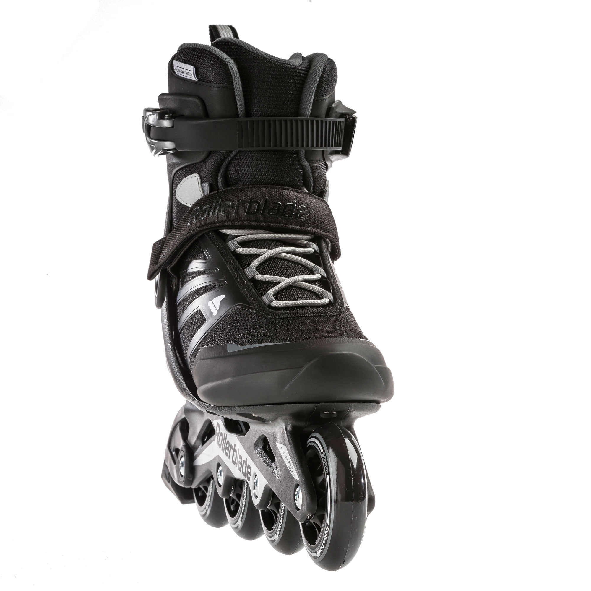 Rollerblade Zetrablade Mens Adult Fitness Inline Skate, Size 11, Black, Silver