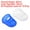 Blue White, variant on Uxcell Rubber Finger Tips Silicone Thumb Fingertip Protector Thimble for Guitar Playing Blue, Clear XL Size 20 Pack
