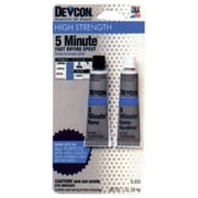 ITW Devcon 20545 5-Minute Epoxy Glue 1-Ounce Tube, 0.5 Ounces, Clear