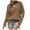 Khaki, variant on Herrnalise Women's Spring Summer Tops Fashion V Neck Long/Short Sleeve Pullover Knitted Casual Fall Sweater S-XL