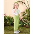 thumbnail image 3 of Baby Girl Clothes Summer Outfits Ruffle Short Sleeve T-Shirt Tops+Long Pants+Headband Cute Baby Girl Clothes3-4Years, 3 of 8