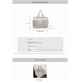 thumbnail image 5 of CHAOYUNYI Large Capacity Mommy Bag, Waffle Quilted Diaper Bag Tote with Wide Shoulder Straps, Lightweight Baby Hospital Bag for Mother & Baby Travel, Grey, 5 of 7
