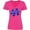 Hot Pink, variant on Inktastic Autism Awareness Be Kind Dark Blue Puzzle Piece Women's V-Neck T-Shirt