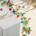thumbnail image 4 of 59 Inch Independence Day Daisy Vine Garland, Red White Blue Artificial Flower Strand for 4th of July Wreath and Mantel Decor,July 4th Decorations, 4 of 8