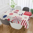 thumbnail image 5 of Coolnut Independence Day Rectangle Tablecloth Spill-Proof Polyester Table Cloth Table Cover for Kitchen Dining Picnic Holiday Party Decoration,60"x90", 5 of 7