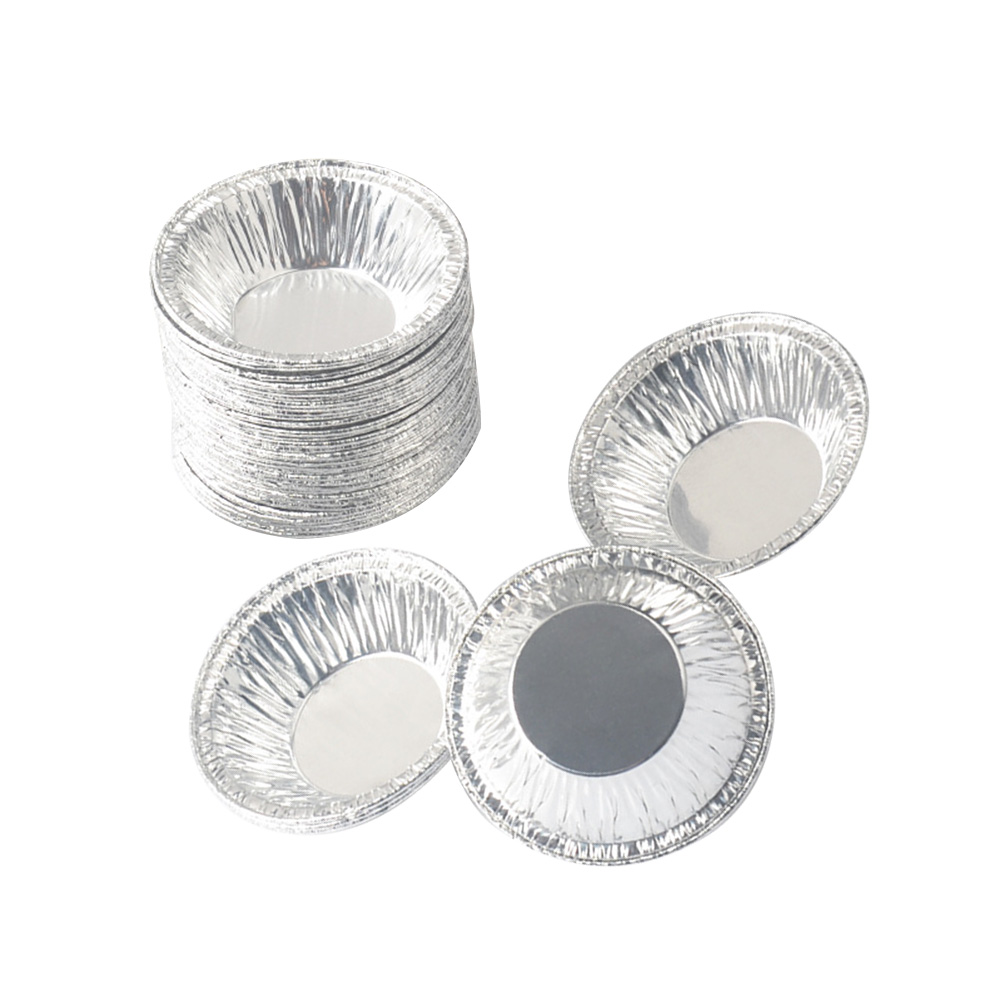 Goege 250 Pcs Disposable Aluminum Foil Cups Baking Bake Muffin Cupcake Tin Mold Round Egg Tart Tins Mold Mould