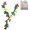 Yellow+red+green, variant on Magnetic Ivy for Fridge,Home Kitchen Refrigerator Decor Ivy Vine Leaf Magnetic 3D Printed Funny Fridge Magnets for Locker Fridge