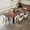 Brown, variant on Expandable Dining Table for 6 8 People, Rectangular Wooden Indoor Dinner Tables, Large Kitchen Dining Table for Home,Brown