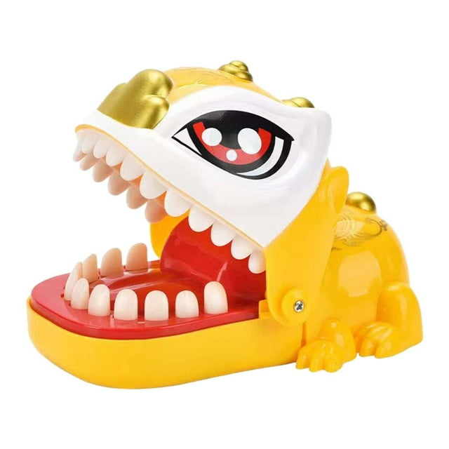 Juguetes para morder dedos, juego de mesa interactivo, juguete novedoso para San Valentín para niños y niñas. amarillo