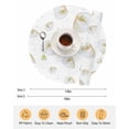 thumbnail image 6 of 13 Inch Round Placemats Set of 6, White Conch Coastal Non Slip Heat Insulation PP Table Mats, Nautical Summer Beach Ocean Sea Washable Place Mats for Kitchen Dining Party Table Decor, 6 of 7