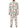 thumbnail image 7 of Salouo Strawberry Print Button-Front Long Sleeve Pajama Set for Men, Soft 2Pjs Men's Long Sleeve Sleepwear -Small, 7 of 7