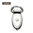thumbnail image 3 of Bag Side Clip Buckle, 4Pack Metal Suspending Leaf Shape Purse Strap Chain Connector (Silver Tone, 30mm), 3 of 5