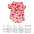 thumbnail image 6 of Xirurus Dog Shirt Skin Friendly Breathable Fashion Washable Pet Clothing for Spring Summer Strawberry Pink XL, 6 of 9