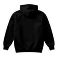 thumbnail image 3 of Dresfit Mens Long Hoodies Drawstring Plain Hoodie Fall Winter Kangaroo Pockets Big and Tall Outdoor Sweatshirts Fleece Hooded Oversized Pullover Black XL, 3 of 3