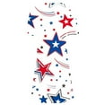 thumbnail image 5 of Womens American Flag Dress 4Th of July Patriotic Shirt Elastic High Waist Mid Dress Round Neck Short Sleeve Sundress Usa Flag Star Printed Dresses Summer Beach Vacation Sun-Dress, 5 of 5