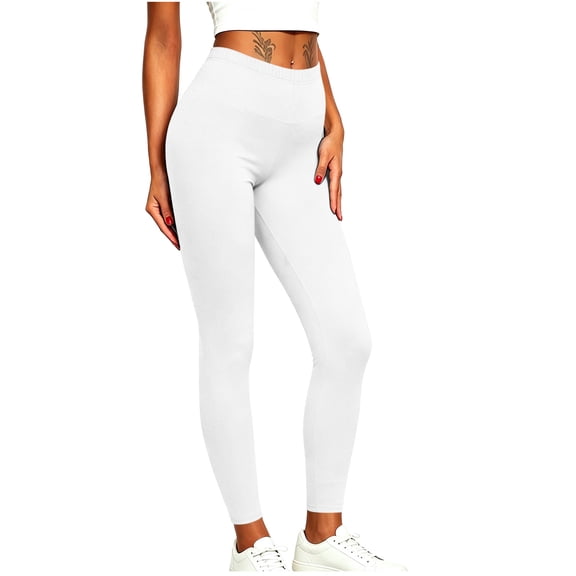 Vrorvz Womens Yoga Legging High Elastic Waisted Leggings Gym Workout Athletic Stretch Pants for Ladies
