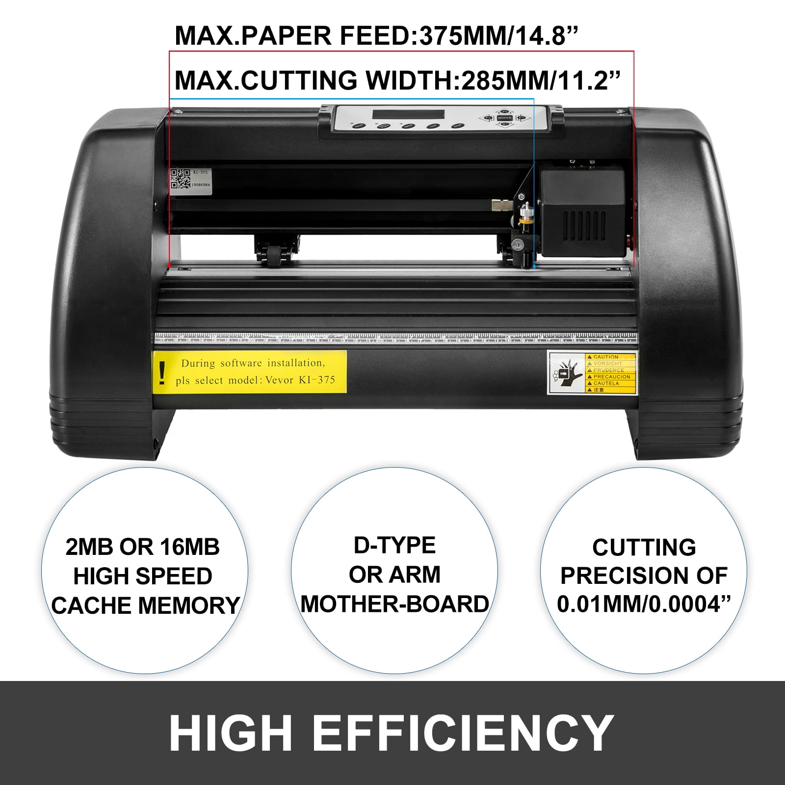 NEW 34" Vinyl Cutter Plotter Paper Cutting Edges Printer LCD screen Sign Maker 