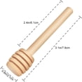 thumbnail image 2 of Paquete de 100 mini palitos de madera de 7,6 cm para miel, envueltos individualmente, ideales para tarros de miel, como recuerdo de boda., 2 of 7