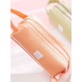 thumbnail image 2 of 1pc Portable Student Stationery Pouch With Double Layer And Large Capacity, Zipper Closure Pencil Case, 2 of 4