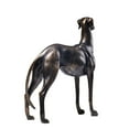 thumbnail image 4 of yuksok Statue de Chien Lévrier Sculpture Figurine en Résine pour Chambre Fête Cheminée, 4 of 9
