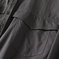 thumbnail image 5 of ATOYSOY Women's Casual Trendy Button Sewatshirts Loose Cotton Lined Shirts with Pockets Turn Down Collar Tops Fall Workout Pullovers Long Sleeve Blouses Spring Gray L, 5 of 9