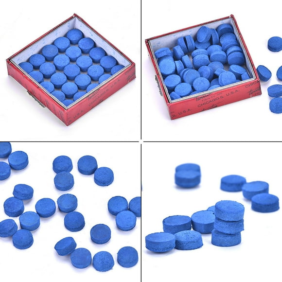 Taco de Billar con Punta de pl?§?éstico 50pcs Reemplazo de Taco de Billar con Caja de Almacenamiento para Tacos de Billar Ecomeon no