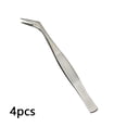 thumbnail image 3 of Soidarity Pinzas de 4 piezas de acero inoxidable pinzas herramienta de maquillaje Facial portátil para mujeres Kit de Clips de eliminación de Ayudas para vestirse con gancho de botón Soidarity CE001575-00, 3 of 6