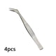thumbnail image 3 of Soidarity Pinzas de 4 piezas de acero inoxidable pinzas herramienta de maquillaje Facial portátil para mujeres Kit de Clips de eliminación de Ayudas para vestirse con gancho de botón Soidarity CE001575-00, 3 of 6