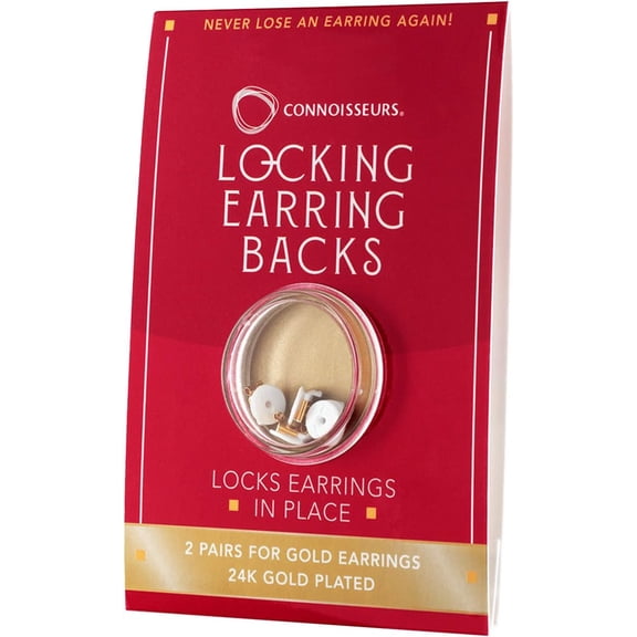 Locking Earring Backs - Hypoallergenic Earring Backs for Studs, Hoops, and More - Never Lose an Earring Again