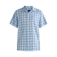 thumbnail image 5 of George Men's & Big Men's Microfiber Button Up Shirt with Short Sleeves, Sizes S-3XL, 5 of 5