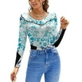 thumbnail image 5 of Kingdom Hearts-Keyhole ( Blue ) Ruffle Short Sleeve T Shirt Women Summer T Shirts V Neck Tee Tops Kingdom Hearts Kingdom Hearts, 5 of 6