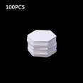 thumbnail image 1 of Gabarits Hexagonaux 100 Pcs Ensemble de Moules en Patchwork Blanc Accessoire Haoyi, 1 of 5