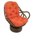 thumbnail image 1 of Blazing Needles 48" x 24" Solid Micro Suede Swivel Rocker Cushion Tangerine Dream, 1 of 1