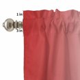 thumbnail image 4 of Red and Curtain Valances Set White Gradient Kitchen Curtains 24&nbsp;inch Length Rod Pocket Valance and Tiers 3 Piece Set Small Bedroom Bathroom Laundry Decor, 4 of 9