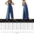 thumbnail image 2 of Monos Sin Mangas Mamelucos de pierna ancha para mujer Monos sin mangas plisados ​​de moda casual (Azul XL) Ygjytge para Mujer Azul T XL, 2 of 9