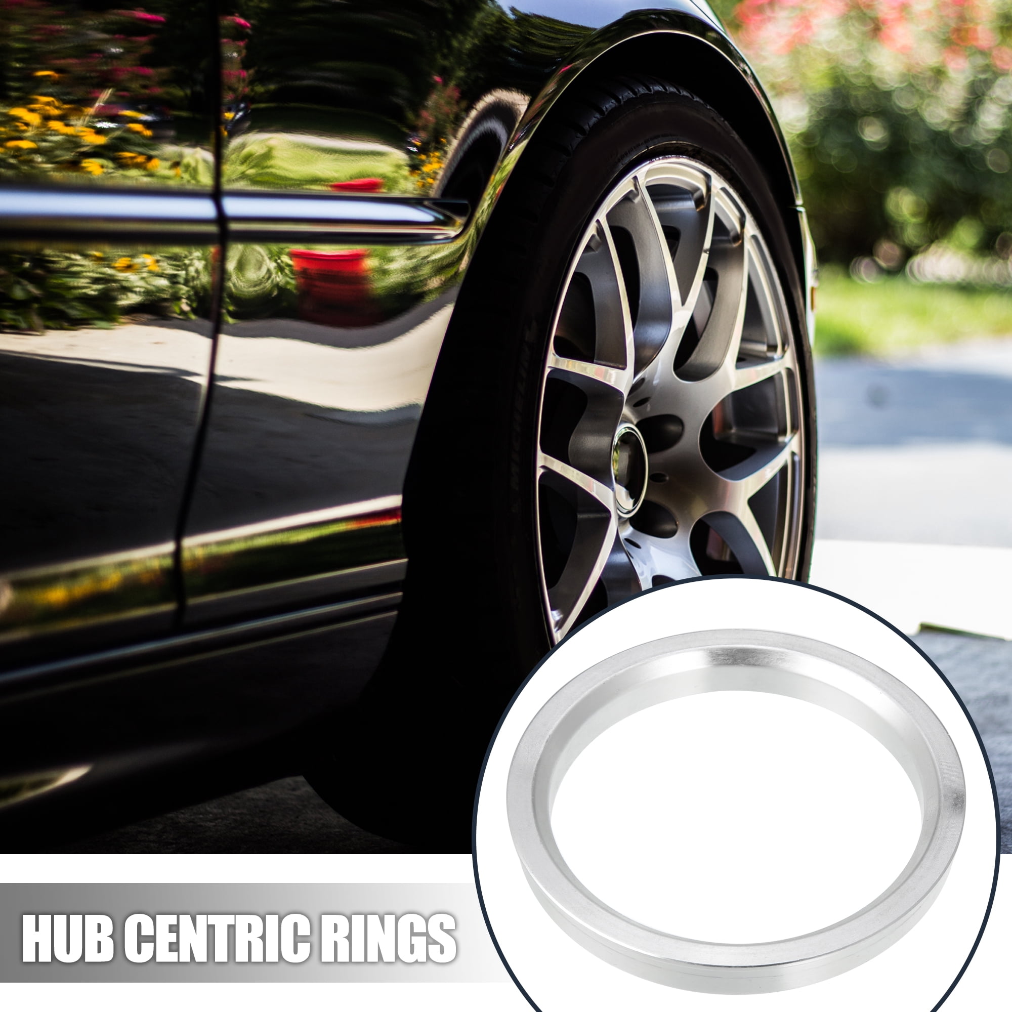 Unique Bargains 4pcs 83.1mm to 70.6mm Car Hub Centric Rings Wheel Spacer