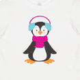 thumbnail image 4 of Inktastic Cute Penguin, Penguin With Ear Warmers, Scarf Boys or Girls Baby T-Shirt, 4 of 5