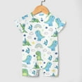 thumbnail image 3 of Baby Dinosaurs Rainbow Baby Rompers Boy Girl Dinosaur Sun Stars Cactus Mountain Newborn Infant Clothes Summer Short Sleeve Jumpsuit Playsuit Bodysuit, 3 of 6