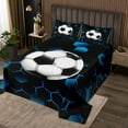 thumbnail image 2 of Erosebridal Football Coverlet Set King,Geometric Hexagon Bedding Set,Sport Decor,3-Piece, 2 of 5