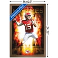 thumbnail image 3 of NFL Kansas City Chiefs - Patrick Mahomes II 18 Wall Poster, 14.725" x 22.375", Framed, 3 of 6